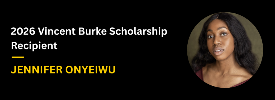 Jennifer Onyeiwu 2026 Vincent Burke Scholarship Web